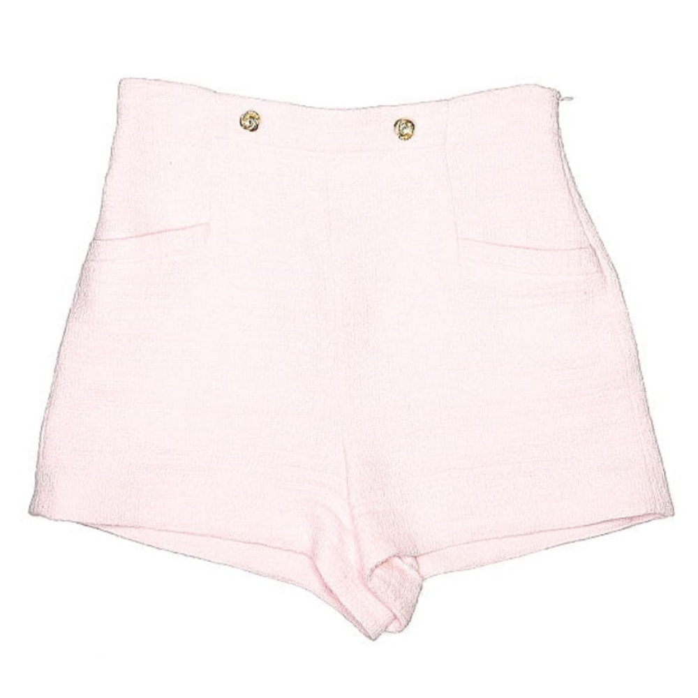 Zara Pink High-waist Shorts